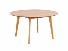 Table à manger ronde en bois 140cm roxy