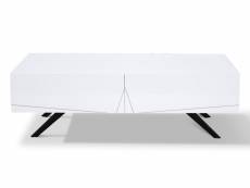 Table basse laqué aster - blanc - blanc