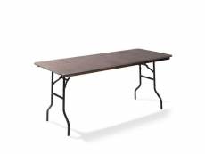 Table de banquet rectangulaire pliable en bois - l122 à 200 cm - matériel chr pro - - 122 x 76 cm