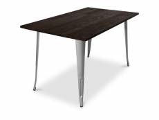 Table de salle à manger stylix - 140 cm - bois foncé
