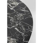 Table Schickeria 110cm effet marbre noir Kare Design