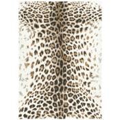 Tapis Bobochic Tapis poils ras meryl motif léopard 120x170 Imprimé léopard marron - Imprimé léopard marron