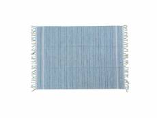 Tapis moderne alabama, style kilim, 100% coton, bleu, 230x160cm 8052773472074