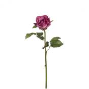 Tige de rose artificielle fuchsia H53