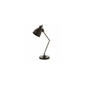 Unimasa - Lampe de Bureau Métal Noir - Hauteur 52cm