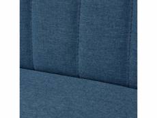 Vidaxl canapé 117 x 55,5 x 77 cm tissu bleu 244072