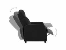 Vidaxl fauteuil inclinable noir similicuir 321352
