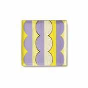 Vide-poche Riviera Wave / Coupelle - Porcelaine / 15,5 x 15,5 cm - Octaevo multicolore en céramique