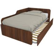 1264R - Canapé-lit de forme simple 120x190 avec deuxième