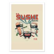 Affiche 50x70 cm - Sushi Squad - Vincent Trinidad