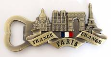 aimant magnet de frigo souvenir de France Paris métal