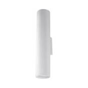 Applique Murale Tube Cylindre Blanc pour Ampoule GU10