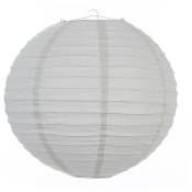 Atmosphera - Lanterne boule uni neutre d 35 cm Beige