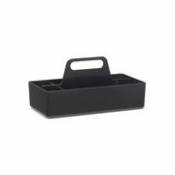 Bac de rangement Toolbox / Compartimenté - 32 x 16 cm - Vitra noir en plastique