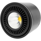 Cablemarkt - Spot led cob orientable et amovible 20 w 220VAC 3000K 110 mm de couleur noire