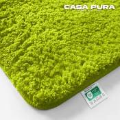 Casa Pura - Tapis de bain Sky Uni Polyester Vert pomme 70 x 120 cm - Vert