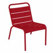 Chaise lounge Luxembourg / Assise basse - Fermob rouge