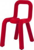 Chaise rembourrée Bold / Tissu - Moustache rouge en tissu