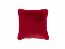 Coussin cutie polyester rouge carmin - l 44 x l 41 x h 12 cm