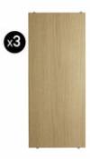 Etagère String® System / L 58 x P 30 cm - Set de 3 - String Furniture bois naturel en bois