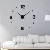 Grande Horloge Murale 3D Silencieuse, Pendule Murale