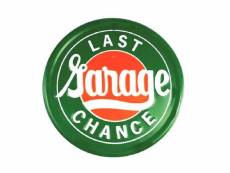 "grande plaque 60cm last chance garage verte orange