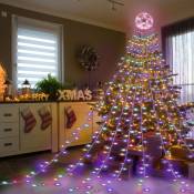 Guirlande lumineuse led Outdoor Sapin de Noël 310 led éclairage décoratif rgb - Tolletour