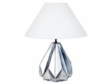 Helsinki - lampe a poser géométrique verre chrome