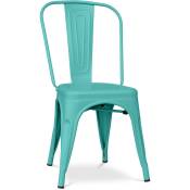 Industrial Style - Chaise de salle à manger - Design industriel - Acier - Mat - Nouvelle édition -Stylix Vert pastel - Acier - Vert pastel