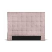 Inside75 - Tête de lit sona capitonnée rose 140 x 120cm - rose