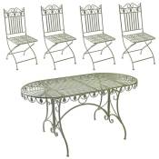 La Grande Prairie - Ensemble table et 4 chaises 160x80x76cm