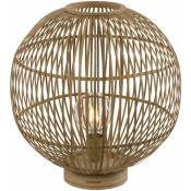 Lampe à poser design bambou HildegardMM - Diam 40