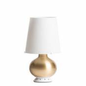 Lampe de table Fontana Small / H 34 cm - Verre & laiton - Fontana Arte blanc en métal