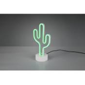 Lampe de Table Moderne Cactus led Vert H29 cm