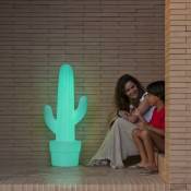 Lampe décorative cactus 70 en forme cactus batterie rechargeable led rgb avec télécommande hauteur 110cm - Moovere