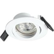 Ledvance - Spot: adapté à plafond, recess downlight twistlock GU10 / 4,30 w, 220…240 v, angle de rayonnement: 36, Blanc chaud, 2700 k, matériau de