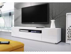 Meuble banc tv blanc - 2m00