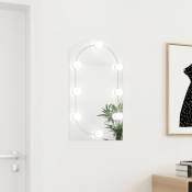 Miroir avec éclairage LED 70x40 cm Verre Arche