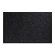 Paillasson lavable noir polyamide L400xl600xS8 mm -