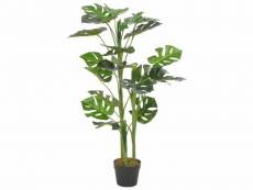 Plante artificielle avec pot monstera vert 100 cm décoration