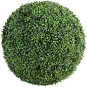 Plante artificielle haute gamme Spécial extérieur / Buis boule artificiel - Dim : H.45 x D.48 cm Pegane