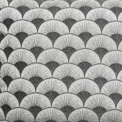 Rideau à motifs géométriques art déco" polyester