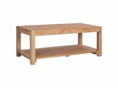 Table basse 100 x 50 x 40 cm bois de teck massif 282849