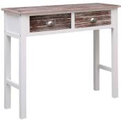 Table console Marron 90 x 30 x 77 cm Bois - Vidaxl