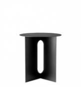 Table d'appoint Androgyne / Acier - Menu noir en métal