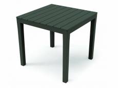 Table d'extérieur vicenza, table de jardin carrée, table fixe intérieure et extérieure, 100% made in italy, 100% made in italy, cm 78x78h72, anthracit