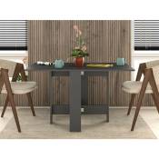 Table multifonctionnelle 130x76 cm Cardiff Gris Anthracite