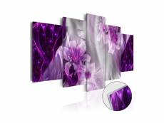 Tableau sur verre acrylique - purple utopia [glass]-100x50