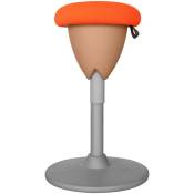 Tabouret ergonomique assis-debout / tabouret oscillant Pisa - Orange - Orange