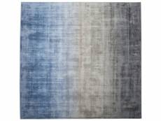 Tapis gris-bleu 200 x 200 cm ercis 107039